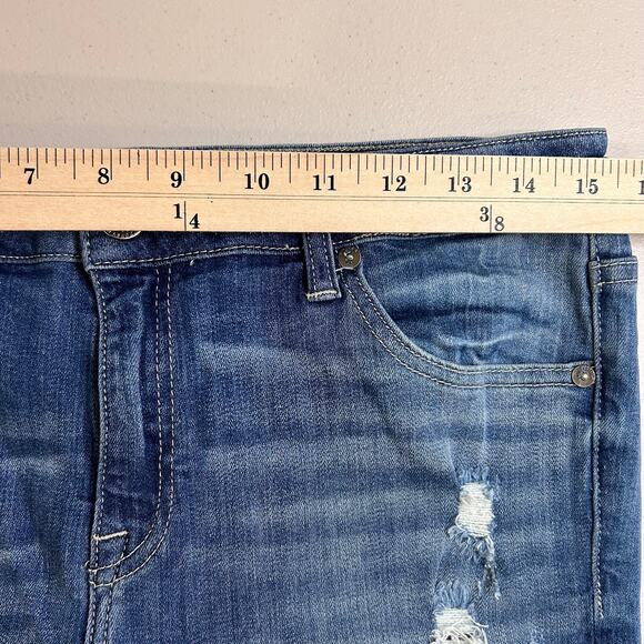 Pistola Anais Zip Cuff Skinny Distressed Jeans Denim Womens Size 30 - Picture 12 of 14